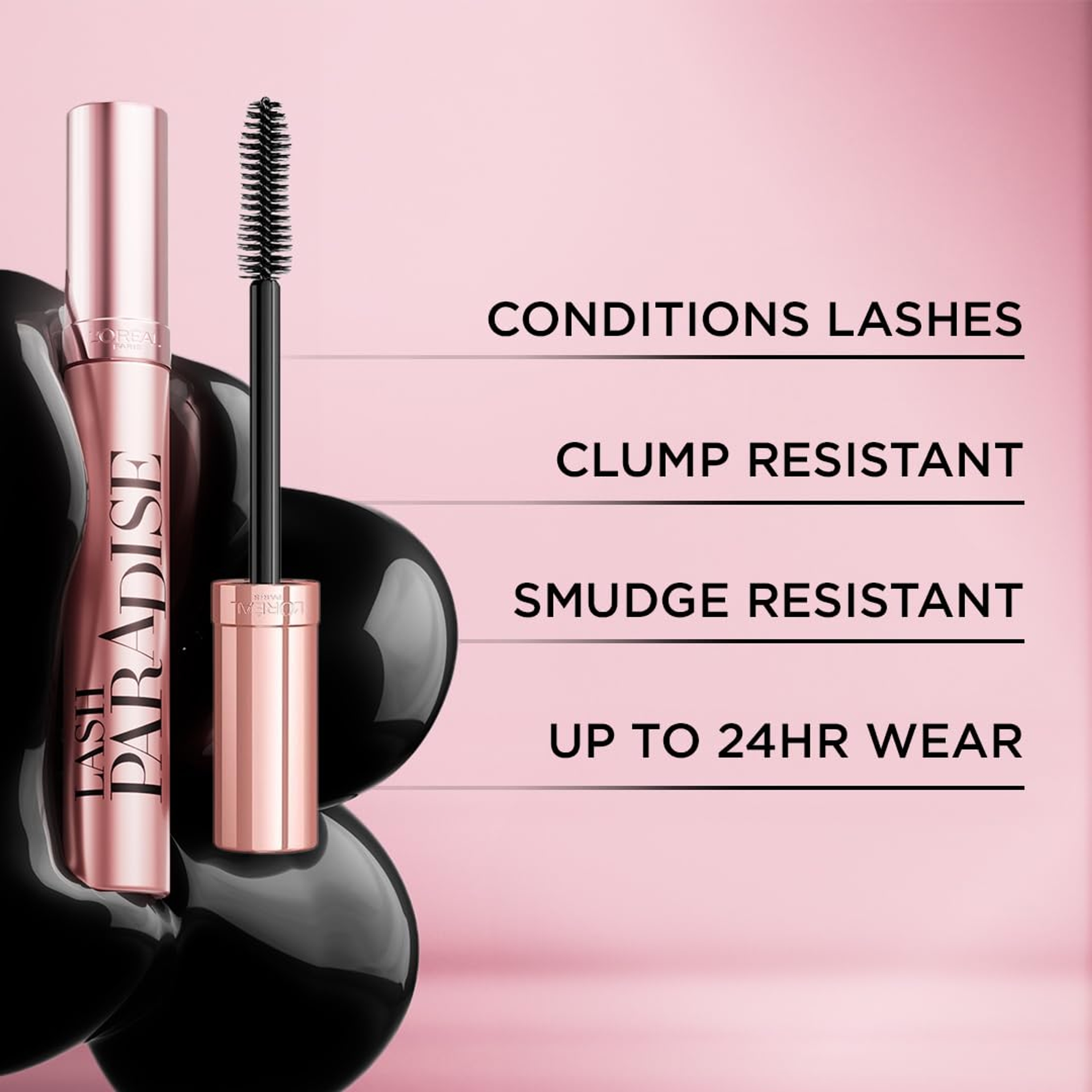 L’Oreal Paris Voluminous Lash Paradise Mascara - Washable Mascara for Volume & Length - Black Brown 0.28 fl.oz 4