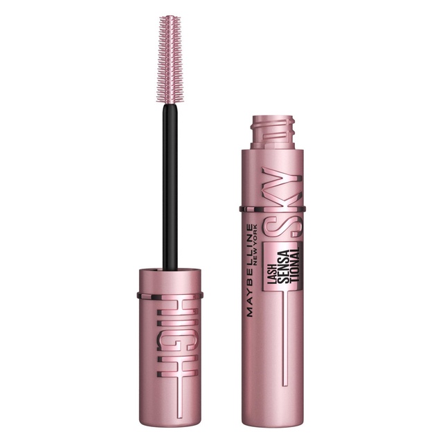 Maybelline Lash Sensational Sky High Mascara, Blackest Black, 0.24 fl.oz - Washable Lengthening & Volumizing Mascara