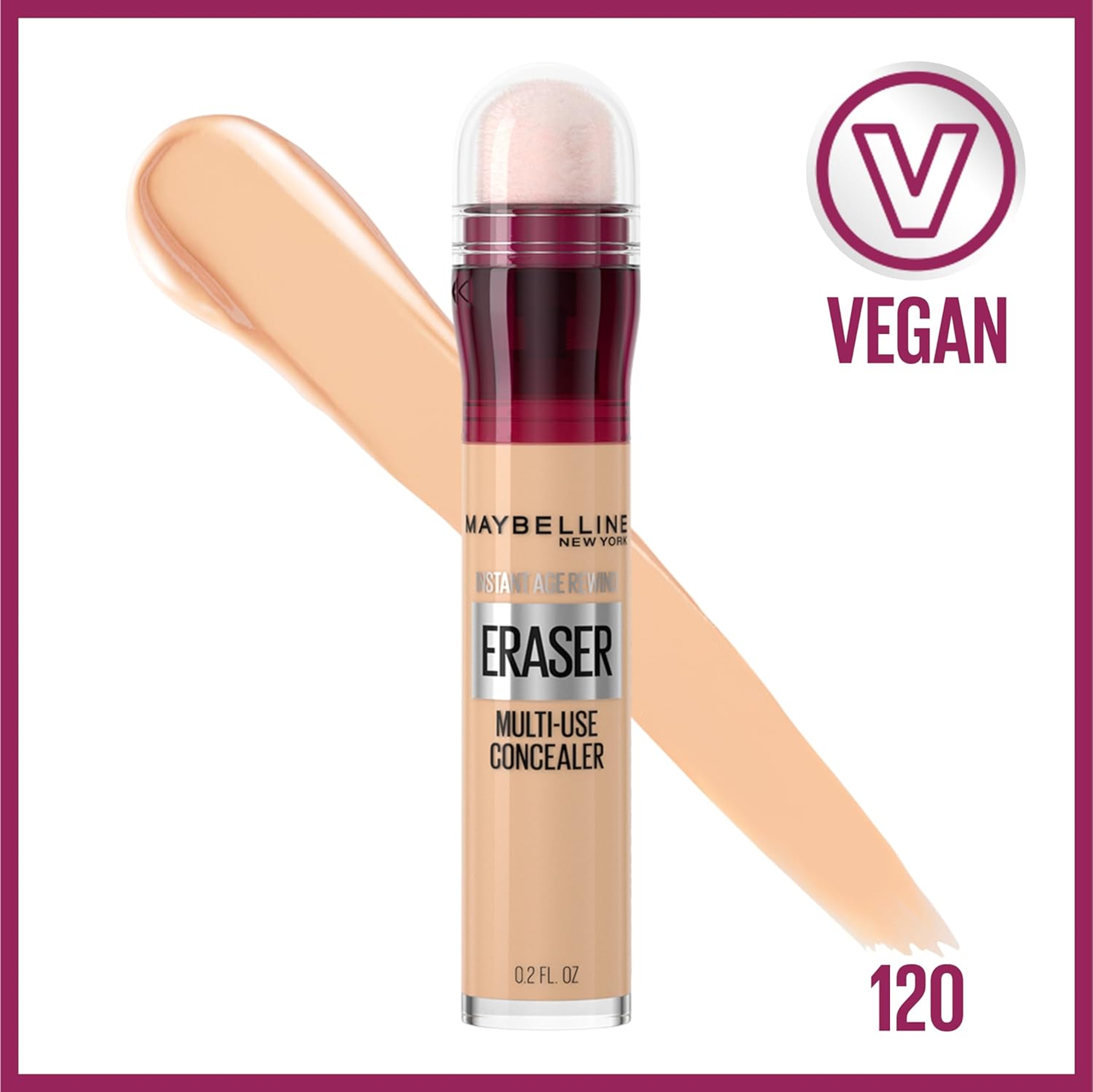 Maybelline Instant Age Rewind Eraser Multi-Use Concealer, 120 Light, 0.2 fl.oz 3