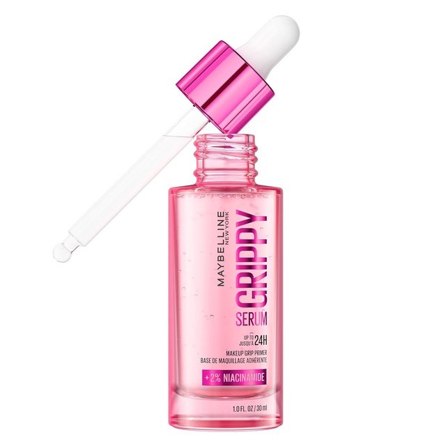 Maybelline Grippy Serum Primer 1 fl.oz - Up To 24HR Hydrating Makeup Primer with 2% Niacinamide