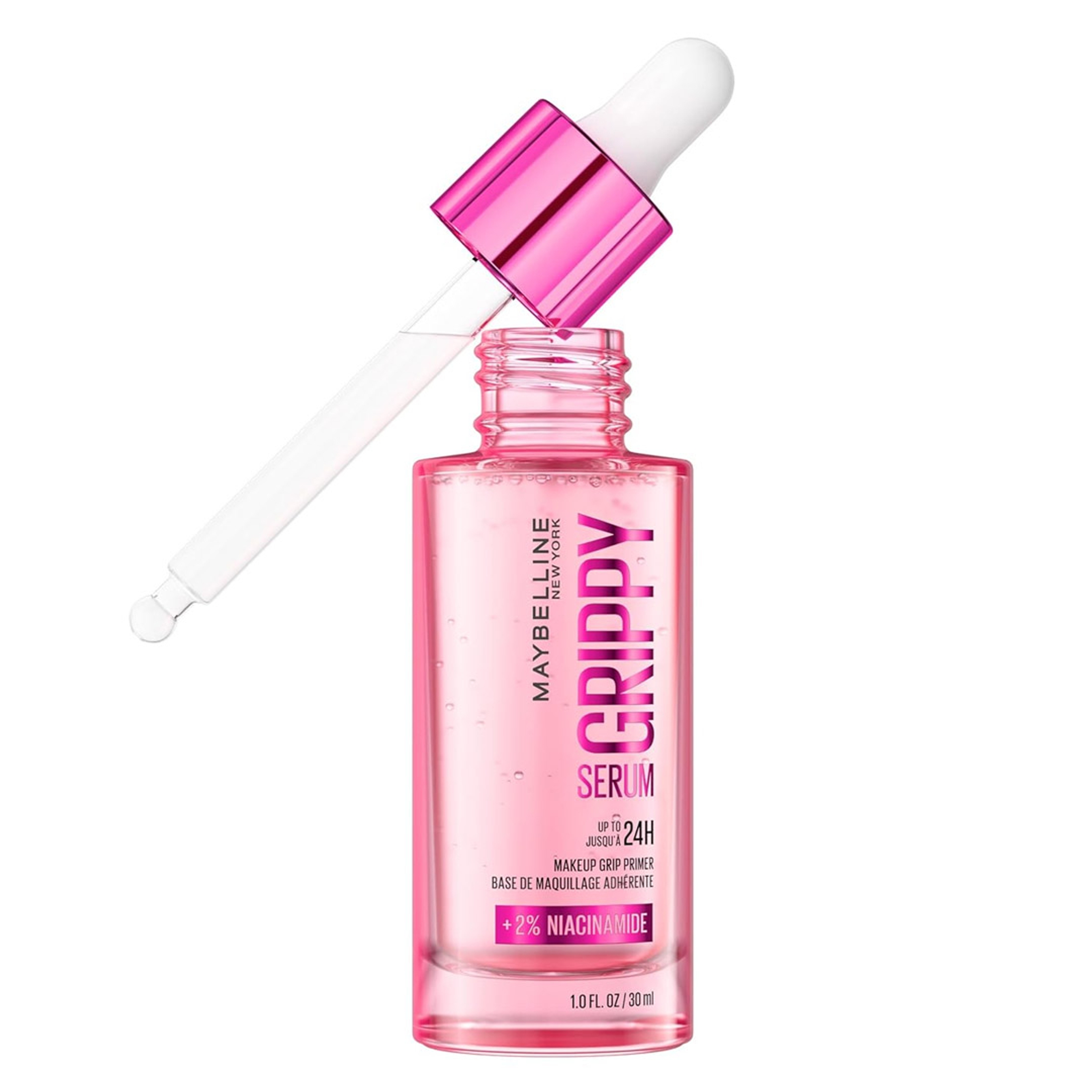 Maybelline Grippy Serum Primer 1 fl.oz - Up To 24HR Hydrating Makeup Primer with 2% Niacinamide 2