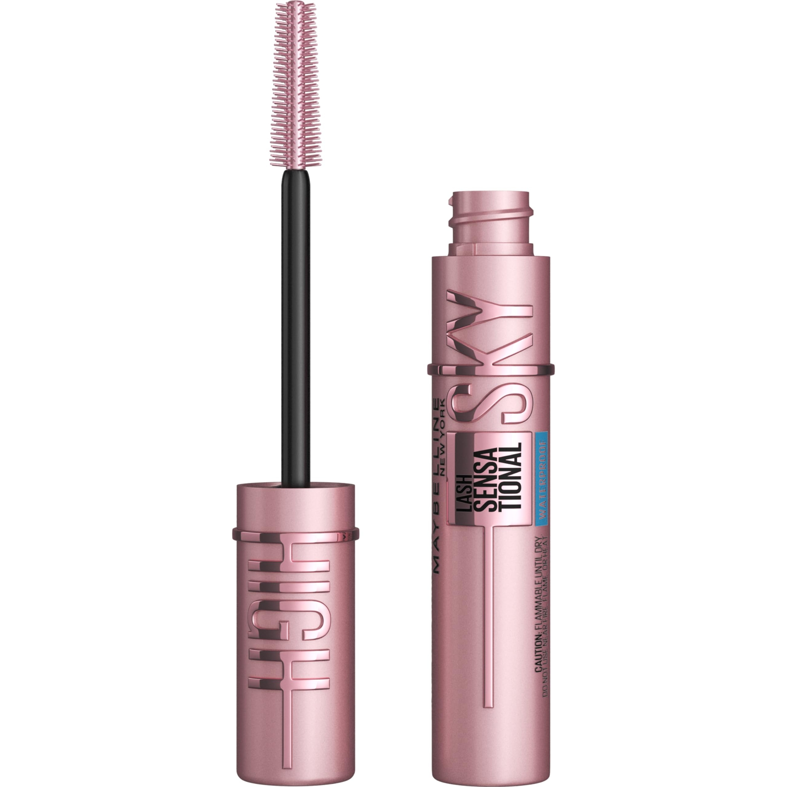 Maybelline Lash Sensational Sky High Waterproof Mascara, Brownish Black, 0.2 fl.oz - Long-Lasting Length & Volume 1