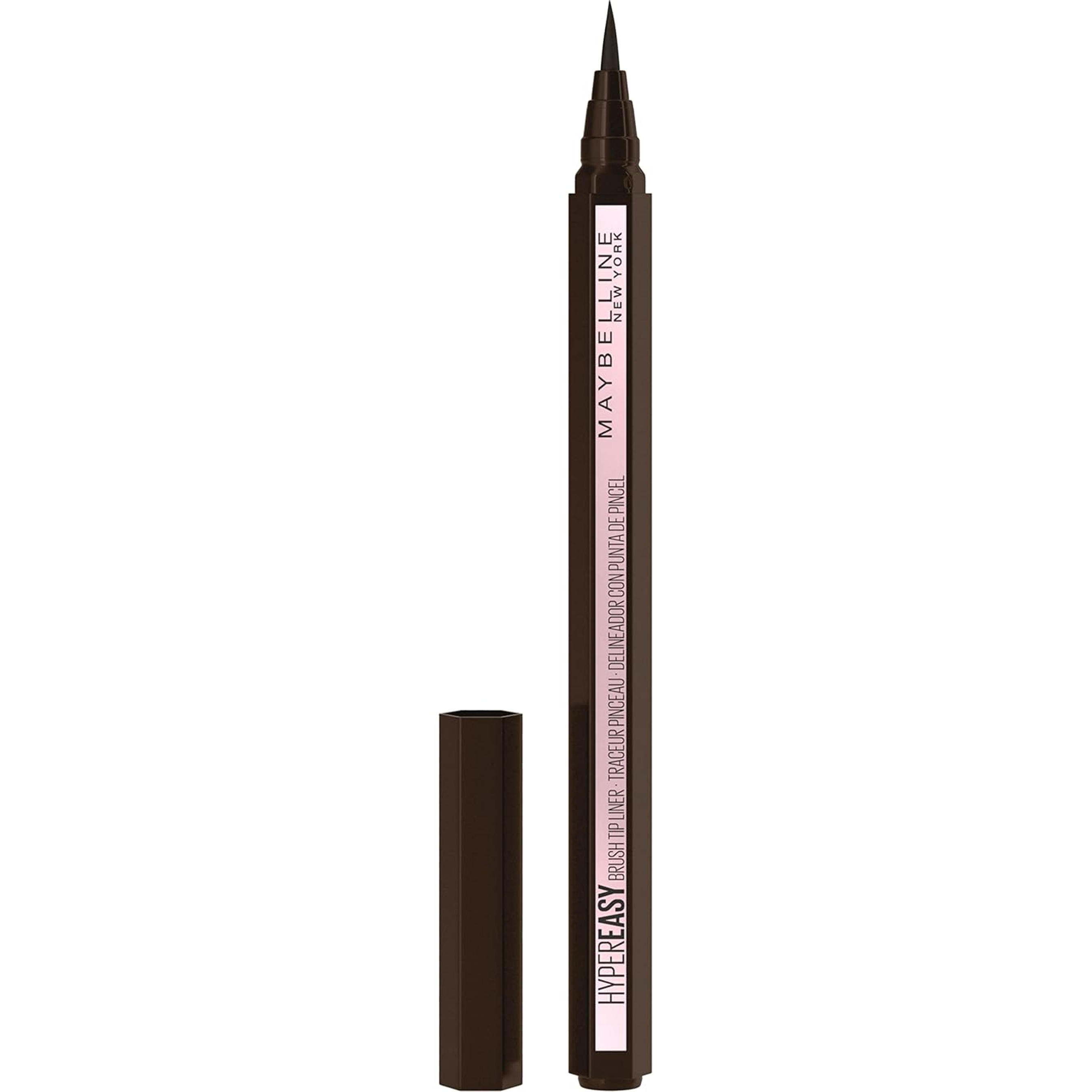 Maybelline Hyper Easy Liquid Eyeliner, Pitch Brown, 1 Count - Waterproof, No-Skip Pen Eyeliner with Satin Finish 7