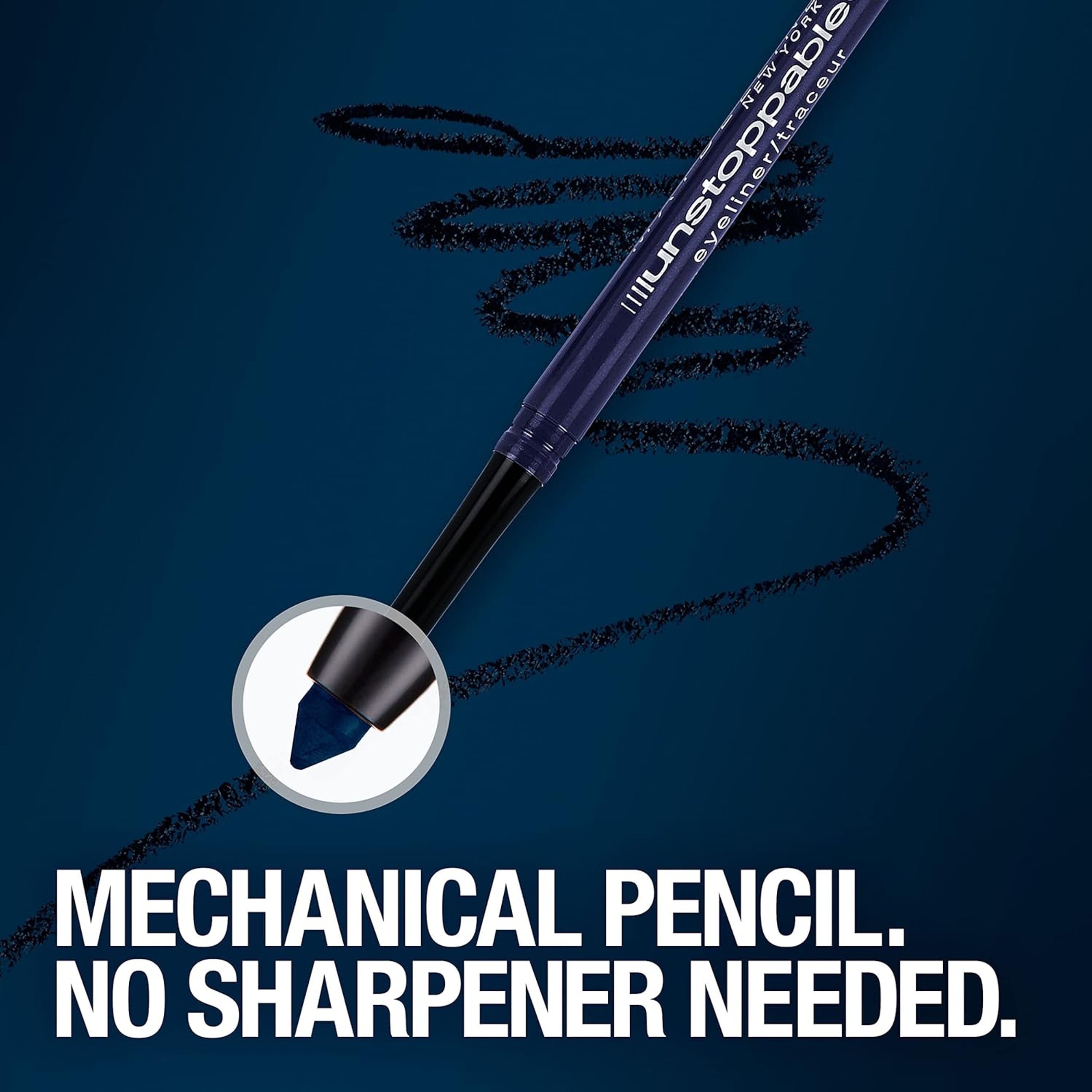 Maybelline Unstoppable Mechanical Eyeliner Pencil, Onyx, 1 Count - Waterproof, Long-Lasting & Smudge-Resistant 6