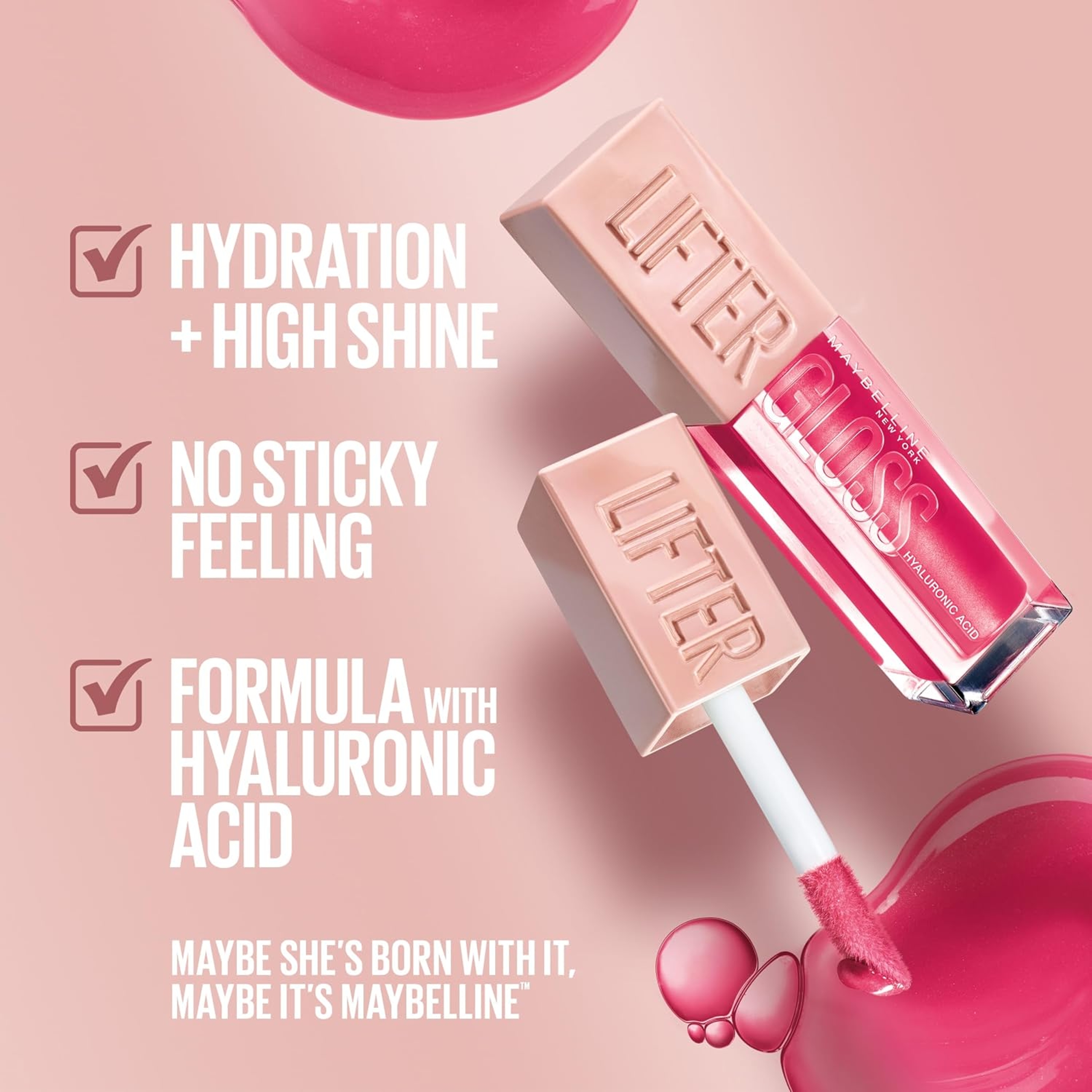 Maybelline Lifter Gloss, Ice, 0.18 fl.oz - Hydrating Lip Gloss with Hyaluronic Acid 3