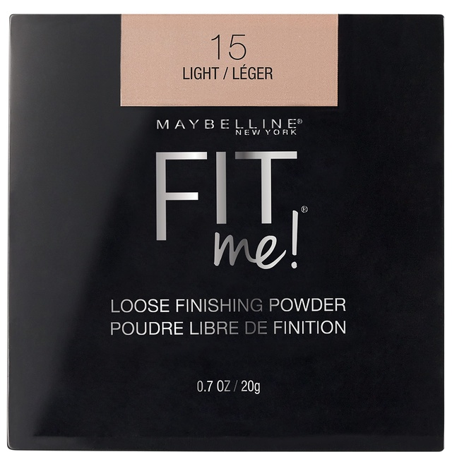 Maybelline Fit Me Loose Finishing Powder - Setting Powder Controls Shine & Smooths Skin - 15 Light 0.7 oz