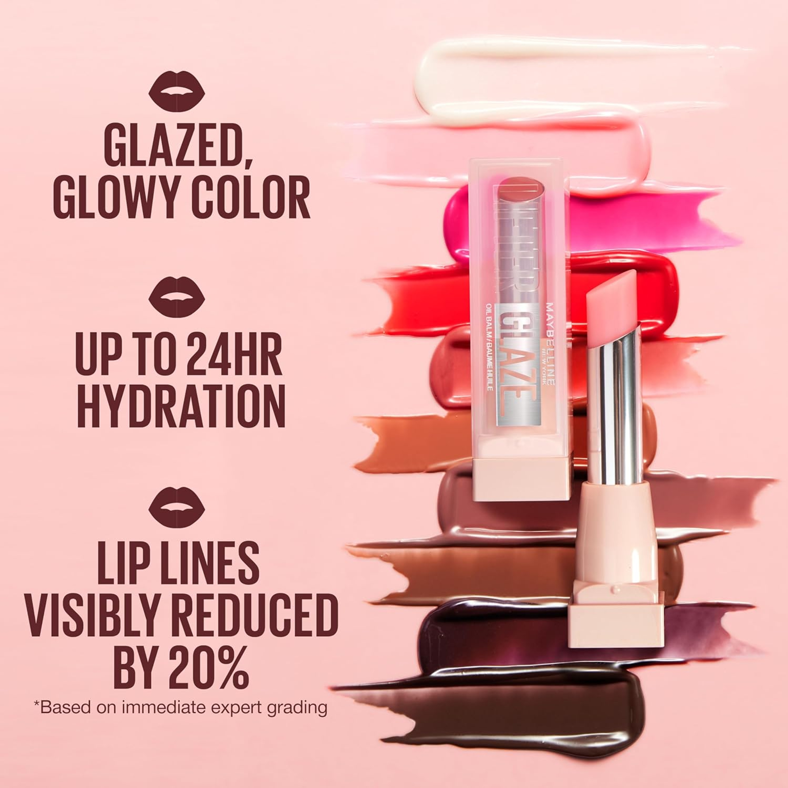 Maybelline Lifter Glaze Oil Balm, Acai Glaze, 0.1 oz - Smooth & Glowy Hydrating Lip Balm with Hyaluronic Acid 3