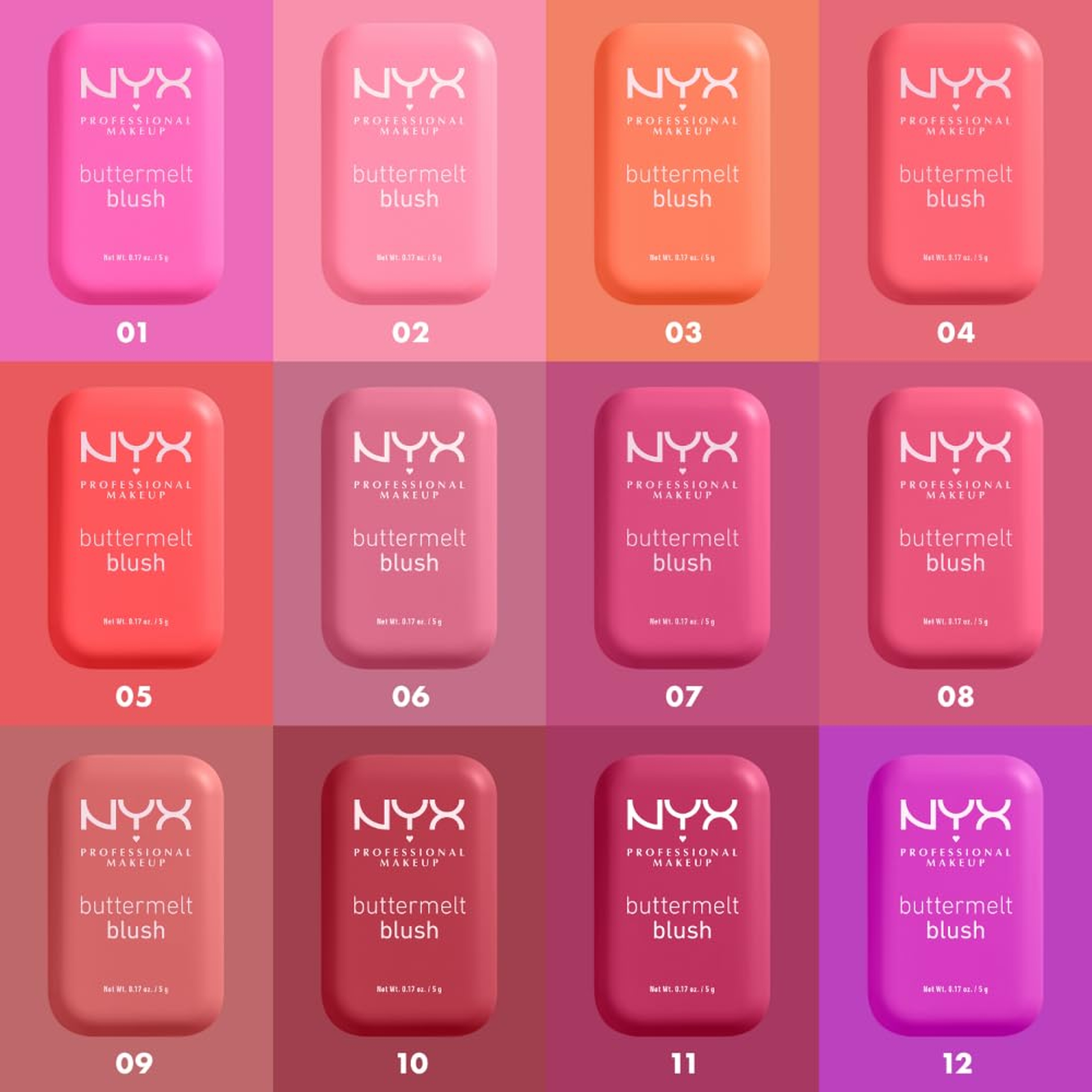 NYX Professional Makeup Buttermelt Blush, For The Butta, 0.17 oz - Fade & Transfer-Resistant Buttery Soft Powder Blush 4