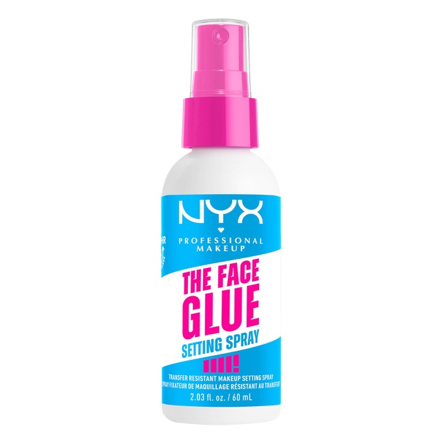 NYX Professional Makeup The Face Glue Setting Spray 2.03 fl.oz - Waterproof, Up to 24HR Makeup Lock & Shield