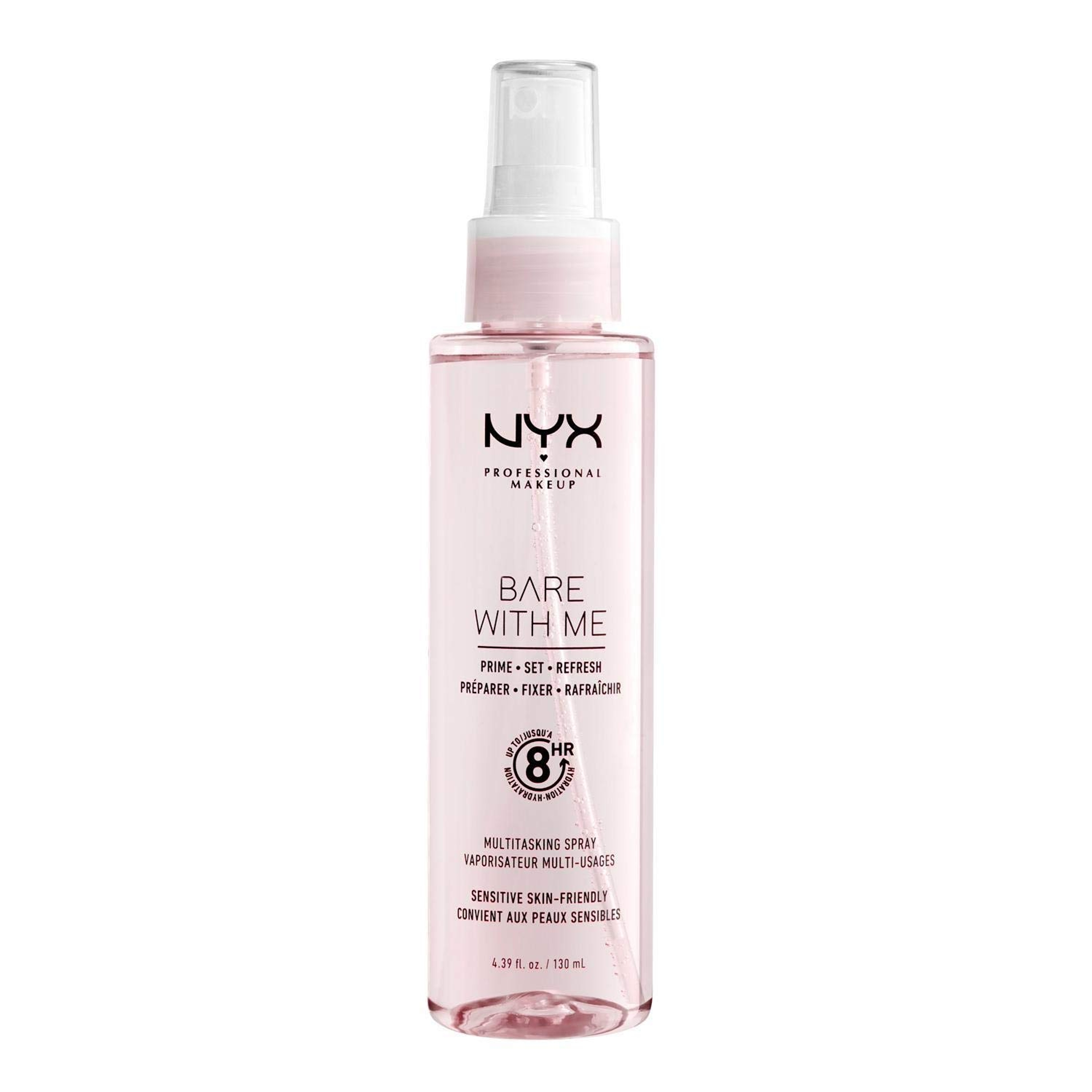 NYX Professional Makeup Bare With Me Multitasking Spray - Hydrating Primer & Makeup Setting Spray for Up to 8HR Wear 1