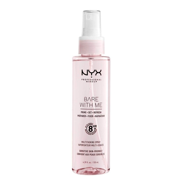 NYX Professional Makeup Bare With Me Multitasking Spray - Hydrating Primer & Makeup Setting Spray for Up to 8HR Wear