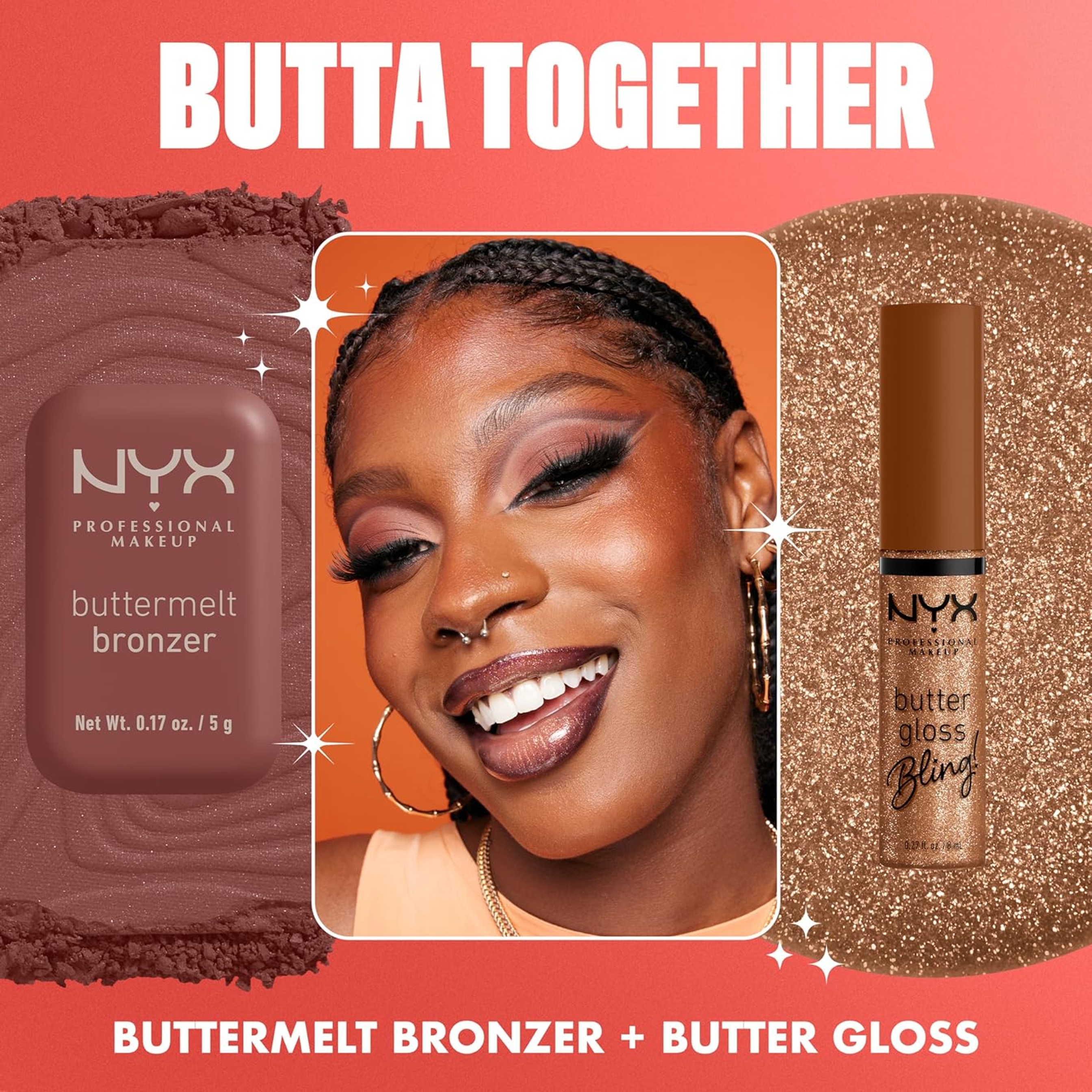 NYX Professional Makeup Butter Gloss Lip Gloss, Bring The Bling, 0.27 fl.oz - Non-Sticky & Shiny Vegan Lip Makeup 6