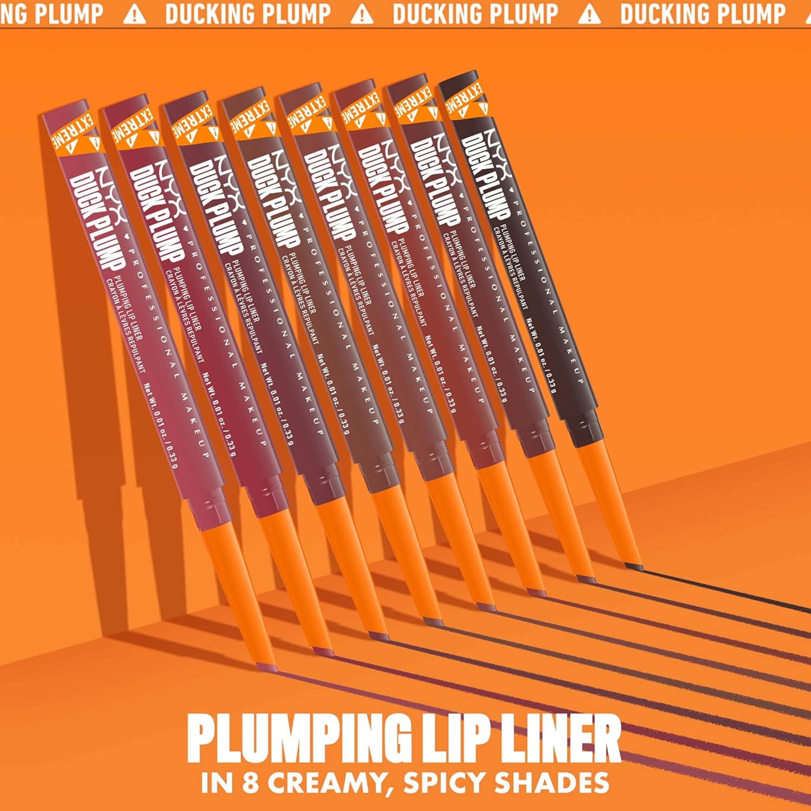 NYX Professional Makeup Duck Plump Plumping Lip Liner, Nude Flip, 0.01 oz - Matte Pencil with Up to 10HR Wear 7