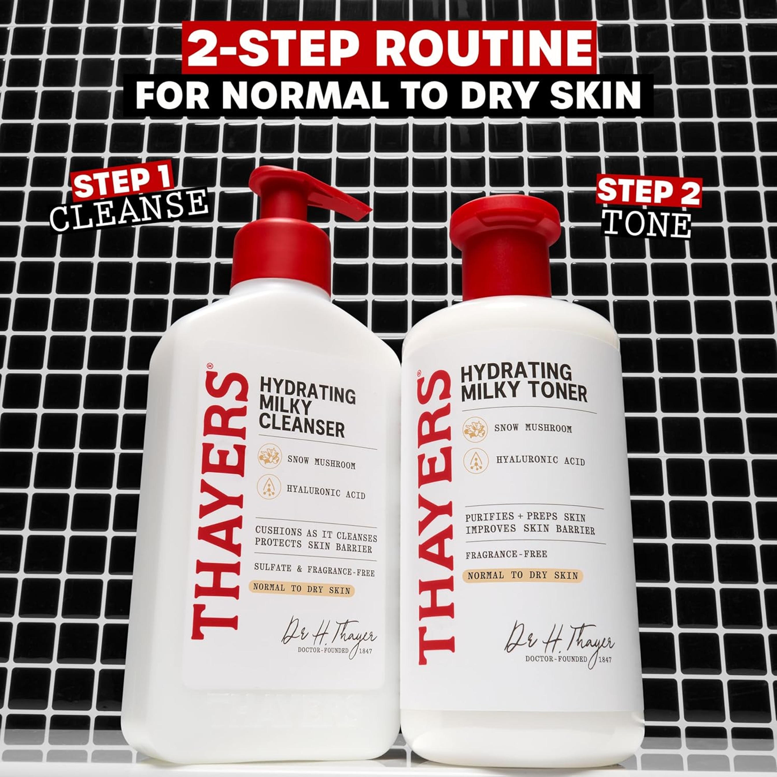 Thayers Hydrating Milky Cleanser 8 fl.oz - Gentle Hydrating Facial Wash with Snow Mushroom & Hyaluronic Acid 4