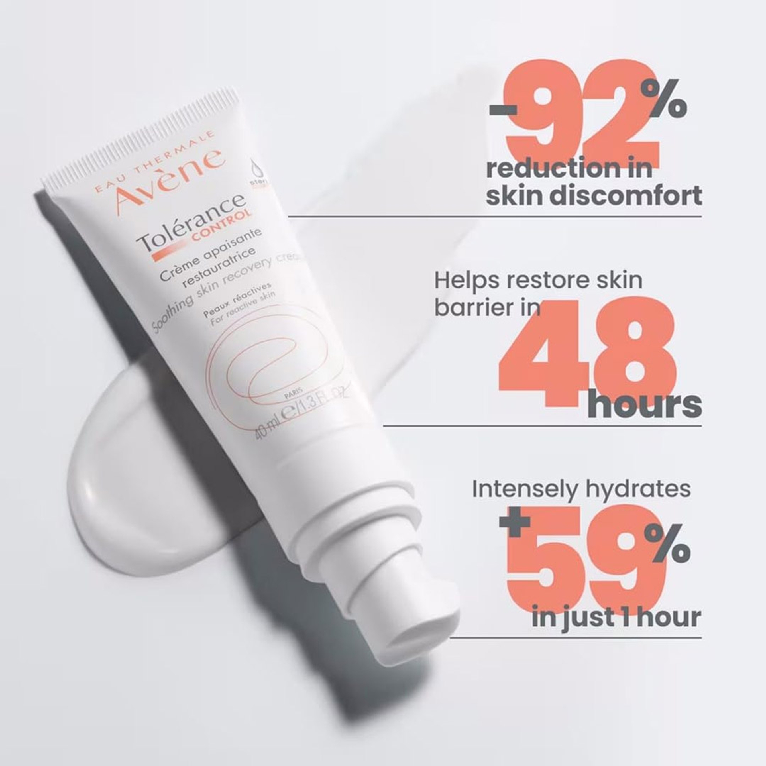 Avène Tolerance Control Soothing Skin Recovery Cream 1.3 fl.oz - Sensitive Face Lotion Restores Skin Barrier 6