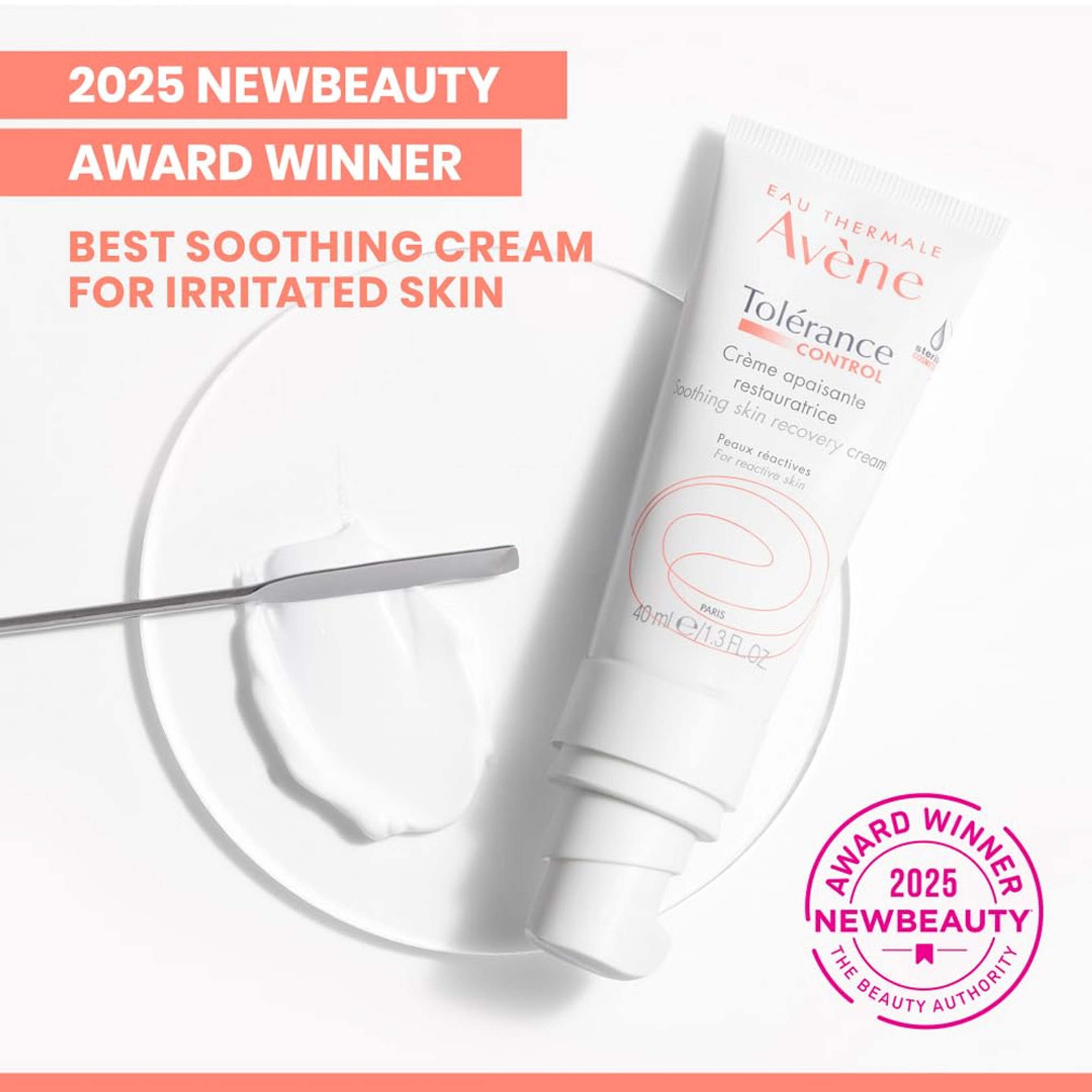 Avène Tolerance Control Soothing Skin Recovery Cream 1.3 fl.oz - Sensitive Face Lotion Restores Skin Barrier 3
