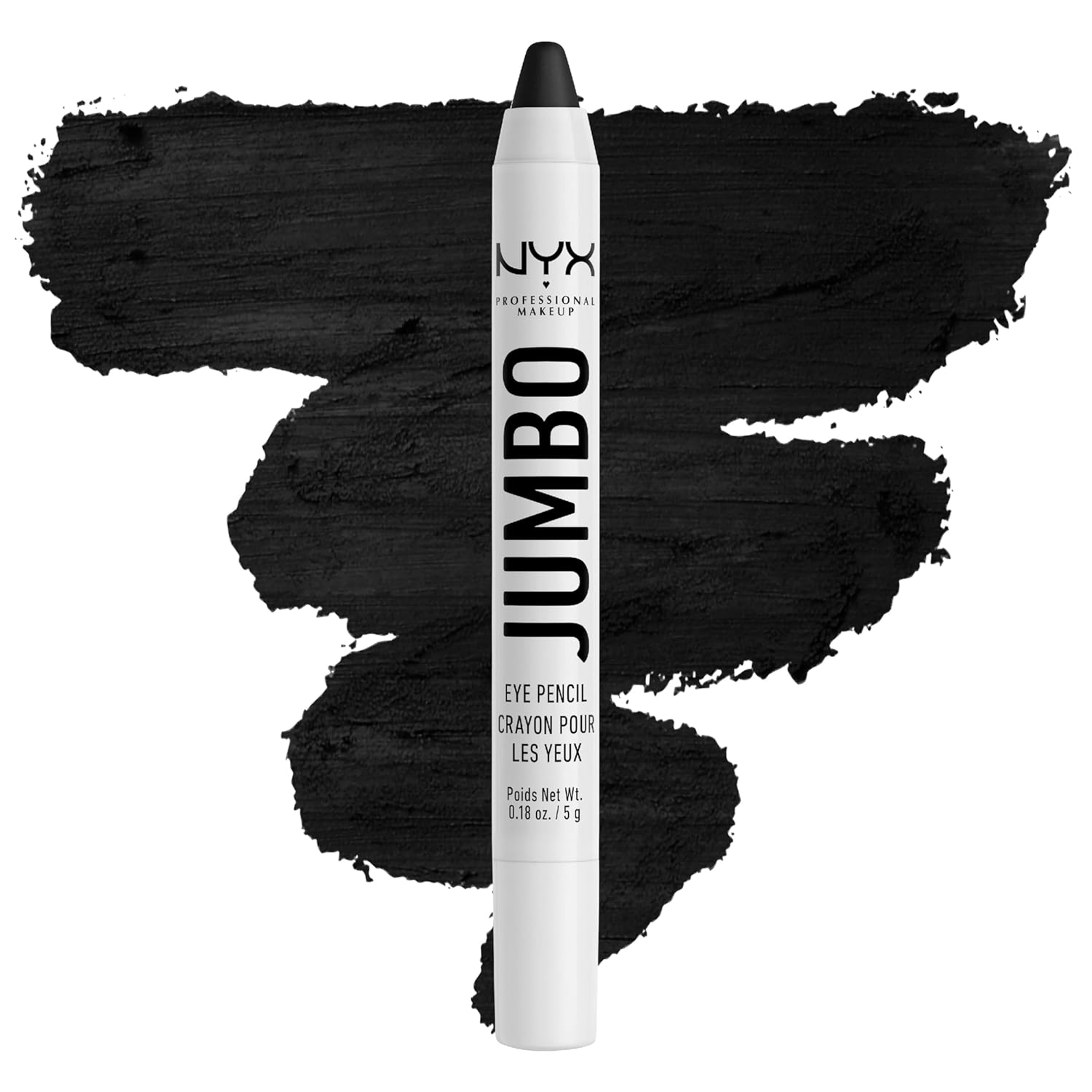 NYX Professional Makeup Jumbo Eye Pencil, Black Bean, 0.18 oz - Blendable Eyeshadow Stick & Eyeliner Pencil 7