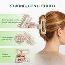 Hotosu Hair Claw Clips, Khaki, 3 Count - Strong Hold No Breakage 2