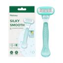 Hotosu Silky Smooth 5-Blade Women’s Razor, Mint, 1 Handle + 2 Refill Cartridges - Smooth Glide, Ultra-Flexible 7