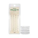 Hotosu Spiral Hair Ties, Transparent, 4 Count - Secure Hold, Gentle On Hair 7