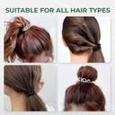 Hotosu Spiral Hair Ties, Transparent, 4 Count - Secure Hold, Gentle On Hair 5