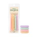 Hotosu Spiral Hair Ties, Pastel, 4 Count - Secure Hold, Gentle On Hair 7