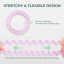 Hotosu Spiral Hair Ties, Pastel, 4 Count - Secure Hold, Gentle On Hair 3