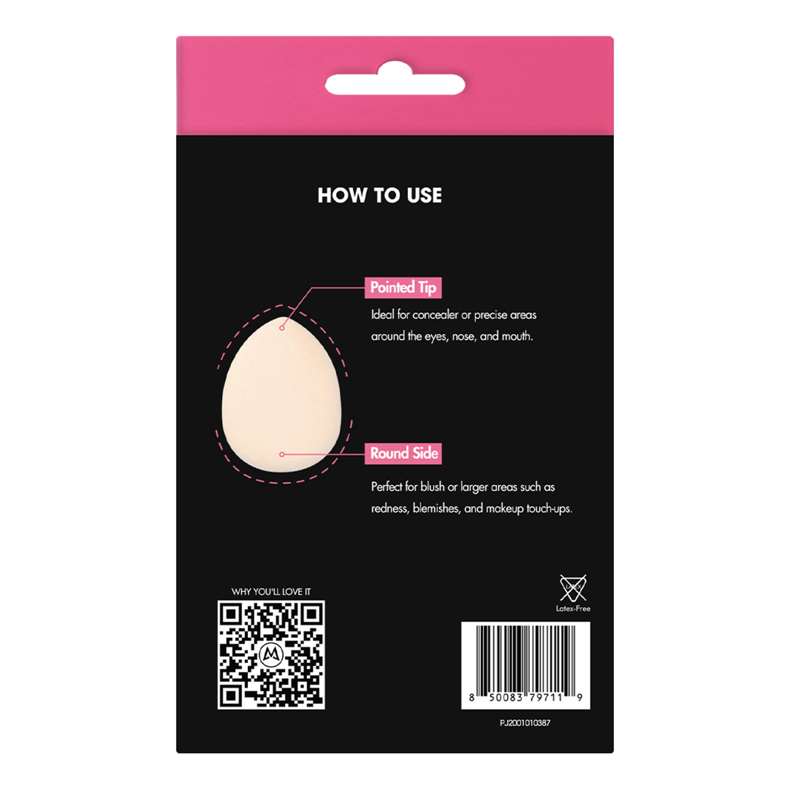 Mastige Marshmallow Mini Hygienic Makeup Puff Set 4-Pack 8