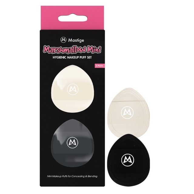 Mastige Marshmallow Mini Hygienic Makeup Puff Set Pack 2