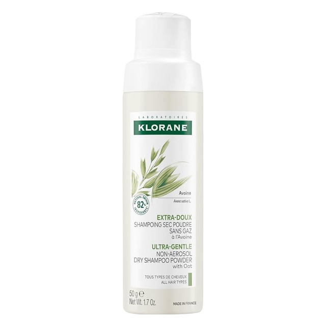 Klorane Ultra-Gentle Dry Shampoo with Oat - Instantly Revives Hair and Eliminates Odor, Dirt and Oils 1.7 fl.oz