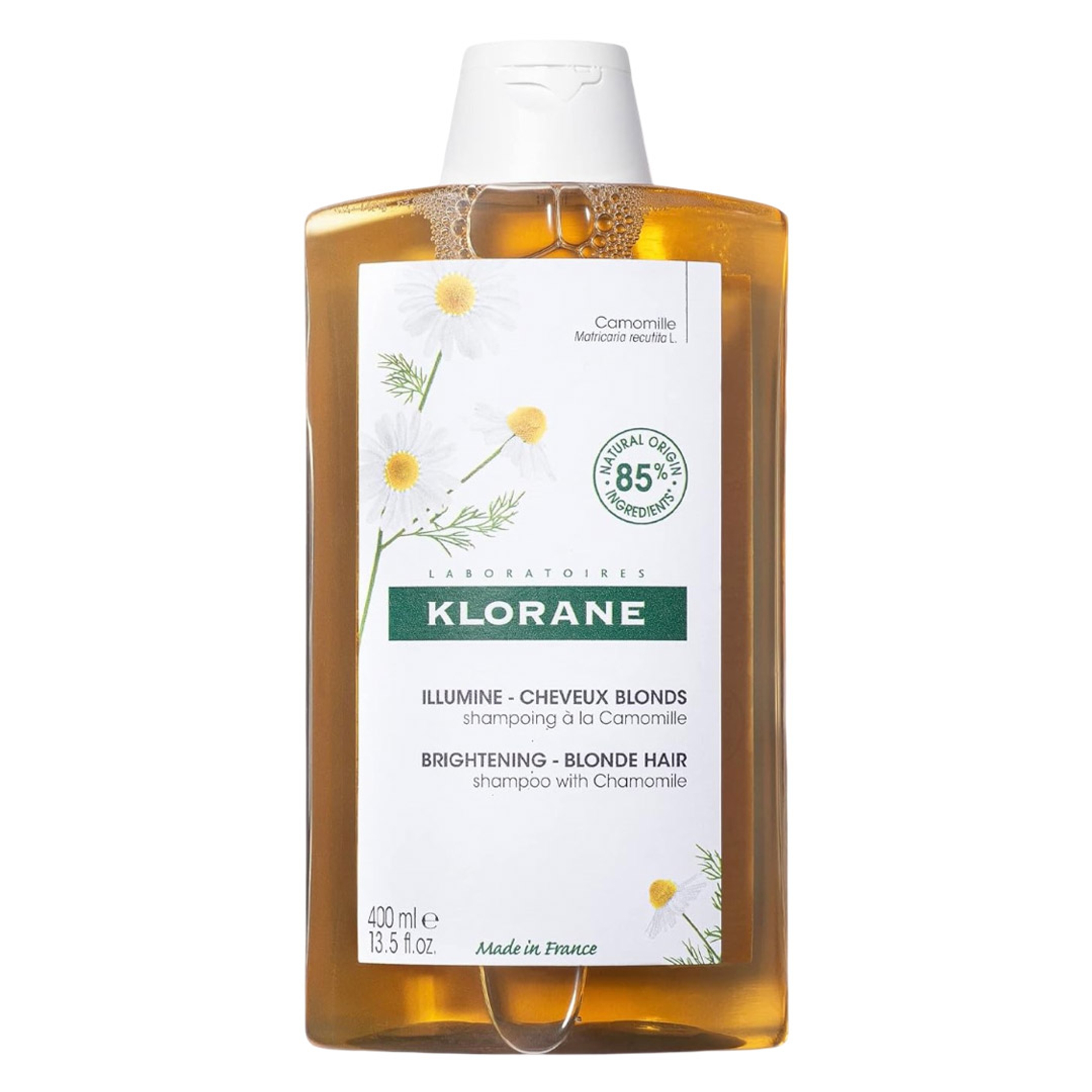Klorane Brightening Shampoo with Chamomile - Enhances Highlights and Brightens Blonde Hair 13.5 fl.oz 1