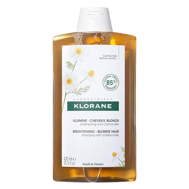 Klorane Brightening Shampoo with Chamomile - Enhances Highlights and Brightens Blonde Hair 13.5 fl.oz
