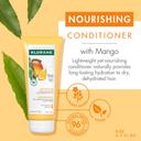 Klorane Nourishing Conditioner with Mango Butter - Moisturize and Hydrate Dry Hair 6.7 fl.oz 2