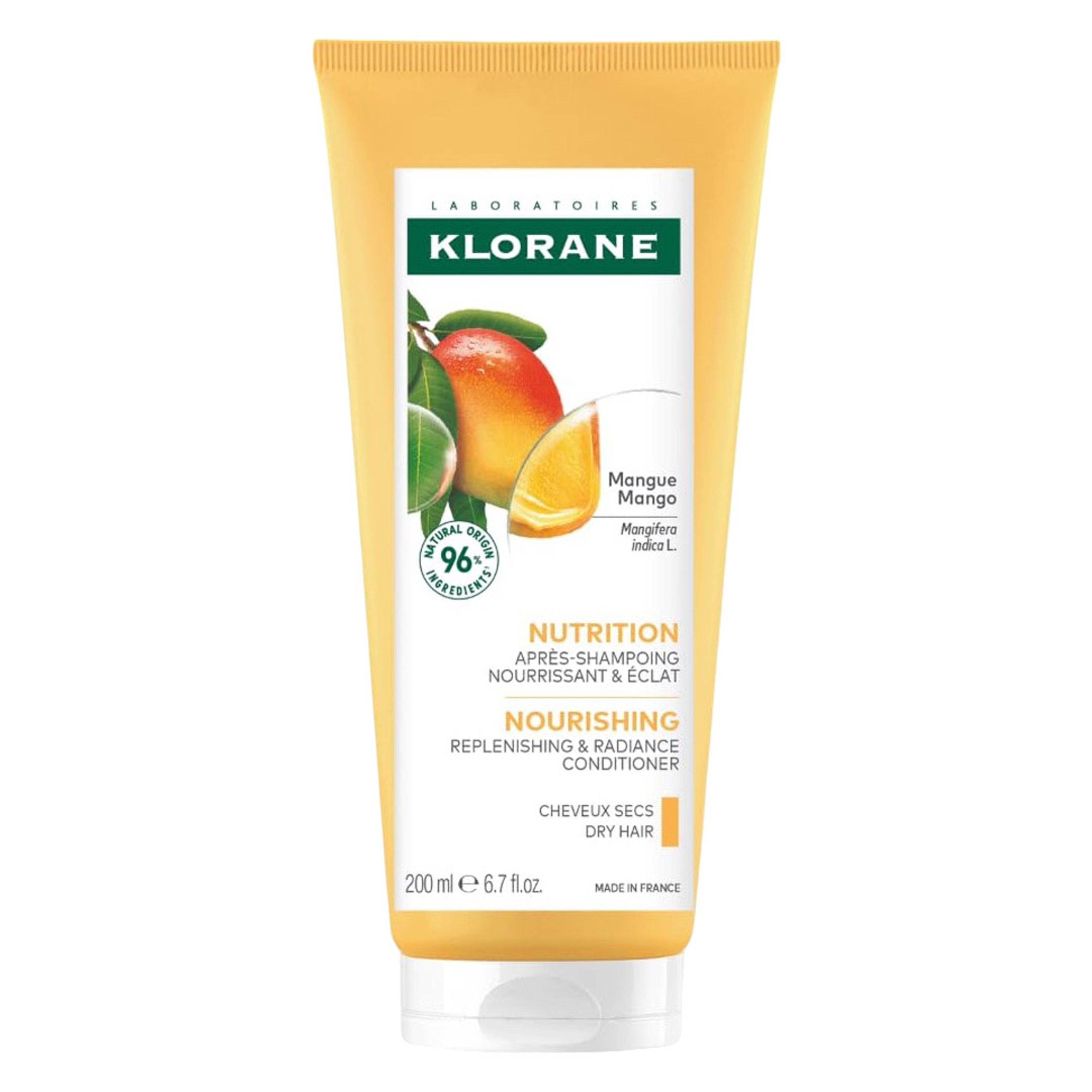 Klorane Nourishing Conditioner with Mango Butter - Moisturize and Hydrate Dry Hair 6.7 fl.oz 1