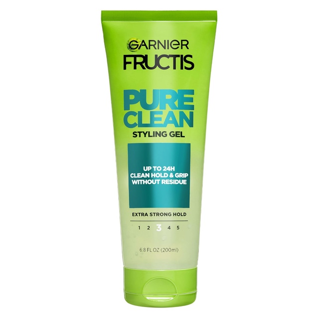 Garnier Fructis Pure Clean Styling Gel 6.8 fl.oz - Extra Strong Hold for Up to 24HRs for All Hair Types
