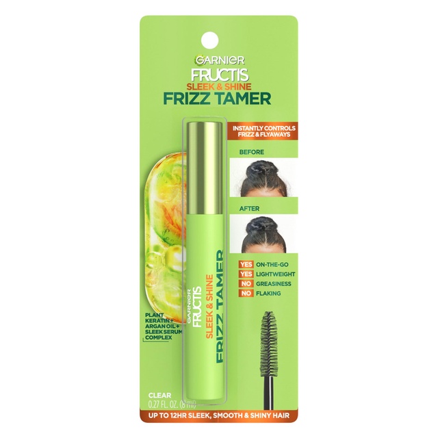 Garnier Fructis Sleek & Shine Frizz Tamer 0.27 fl.oz - Flyaway Wand & Hair Mascara Stick for Up to 12HR Sleek