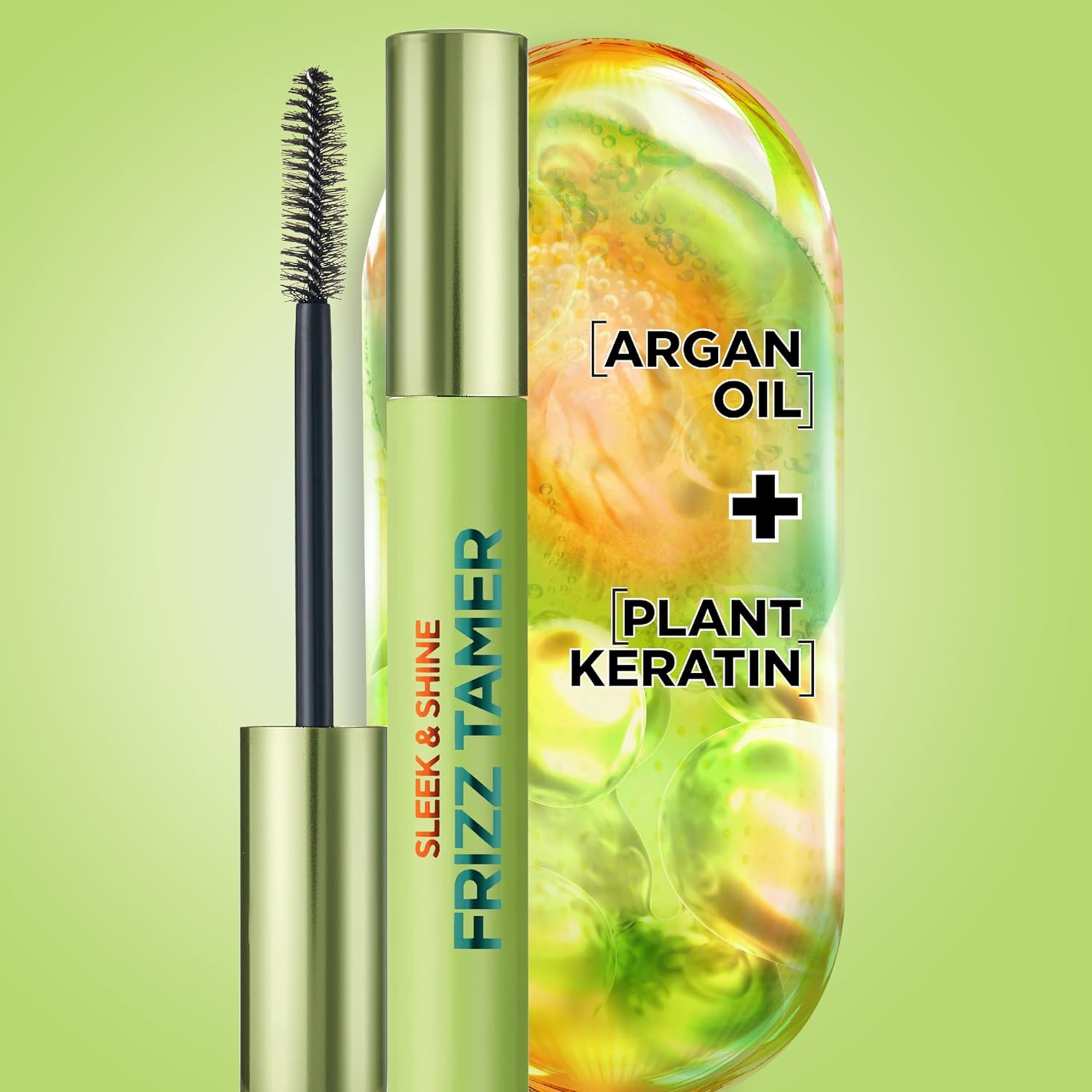 Garnier Fructis Sleek & Shine Frizz Tamer 0.27 fl.oz - Flyaway Wand & Hair Mascara Stick for Up to 12HR Sleek 3