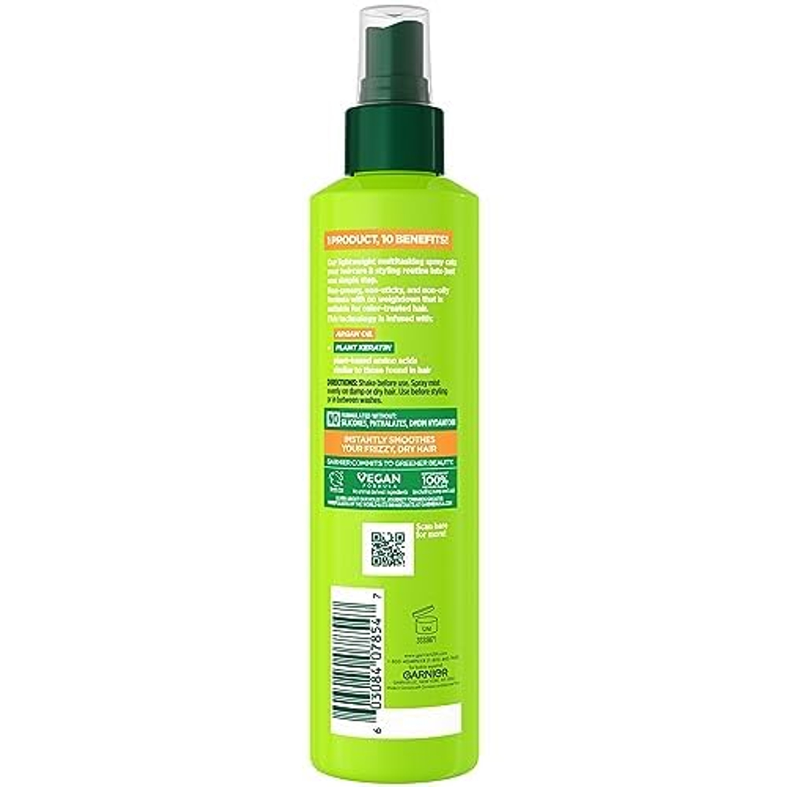Garnier Fructis Sleek & Shine 10-in-1 Leave-In Spray - Leave In Conditioner Spray for Frizzy, Dry Hair 8.1 fl.oz 6