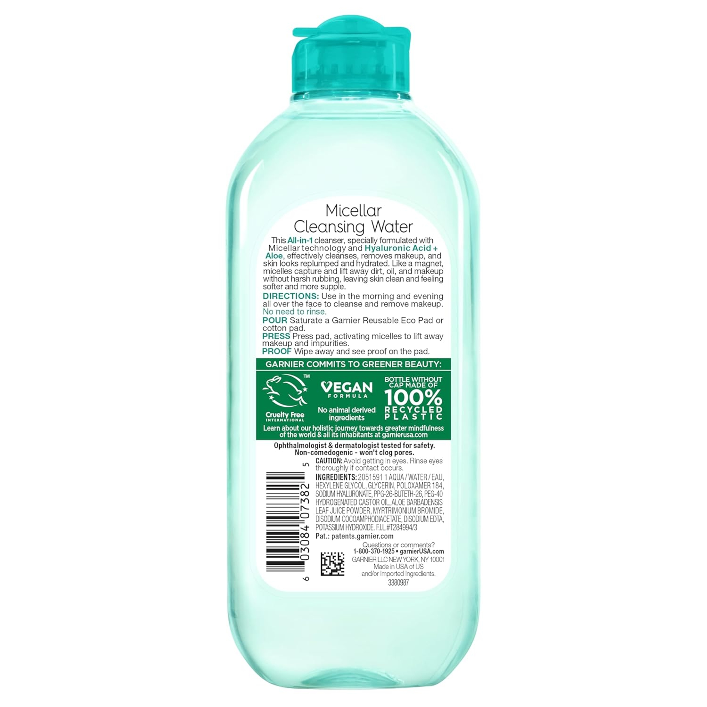 Garnier Micellar Cleansing Water With Hyaluronic Acid & Aloe 13.5 fl.oz - Hydrating & Plumping for All Skin Types 7