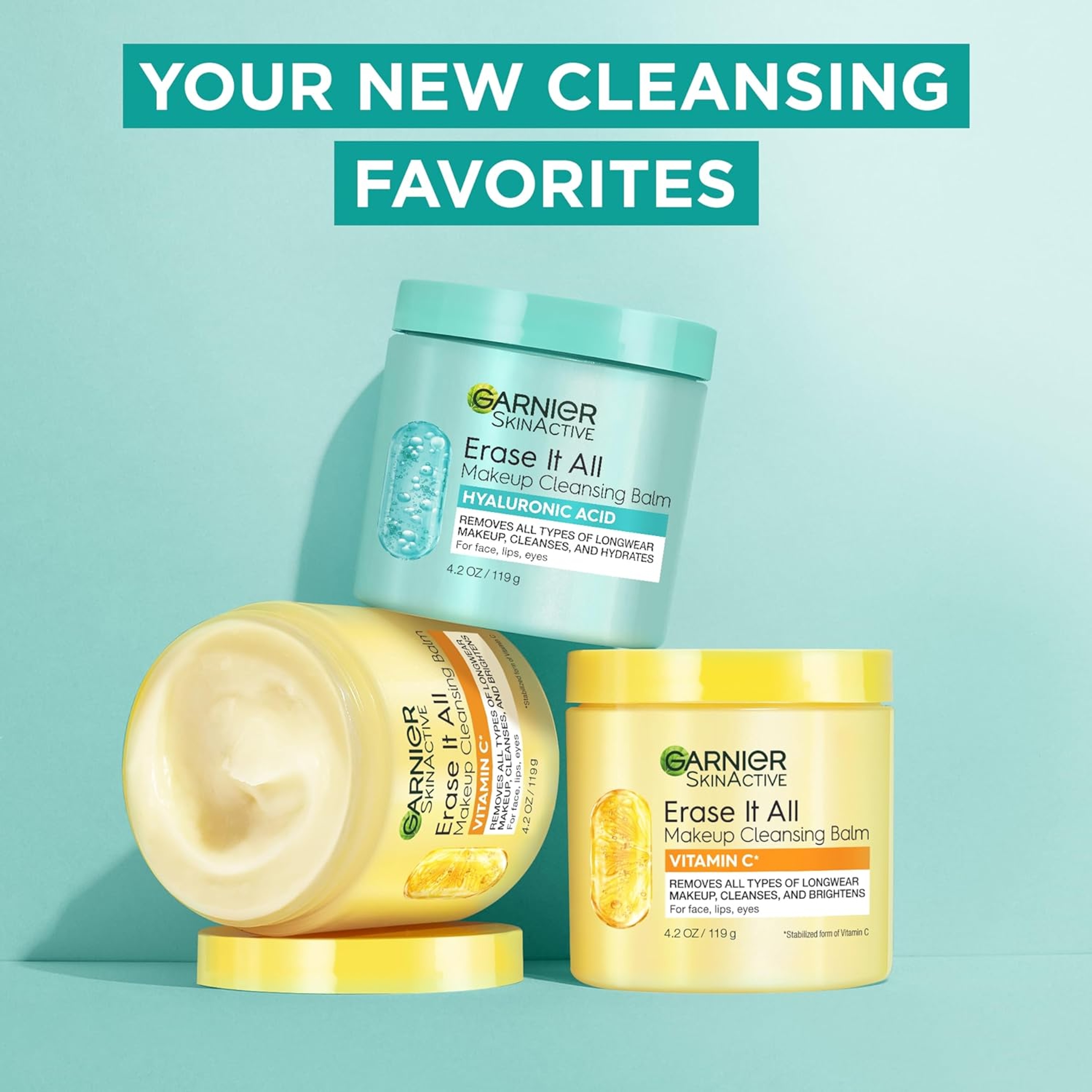 Garnier Erase It All Hyaluronic Acid Makeup Cleansing Balm - Replumping Cleanser & Makeup Remover 4.2 oz 6