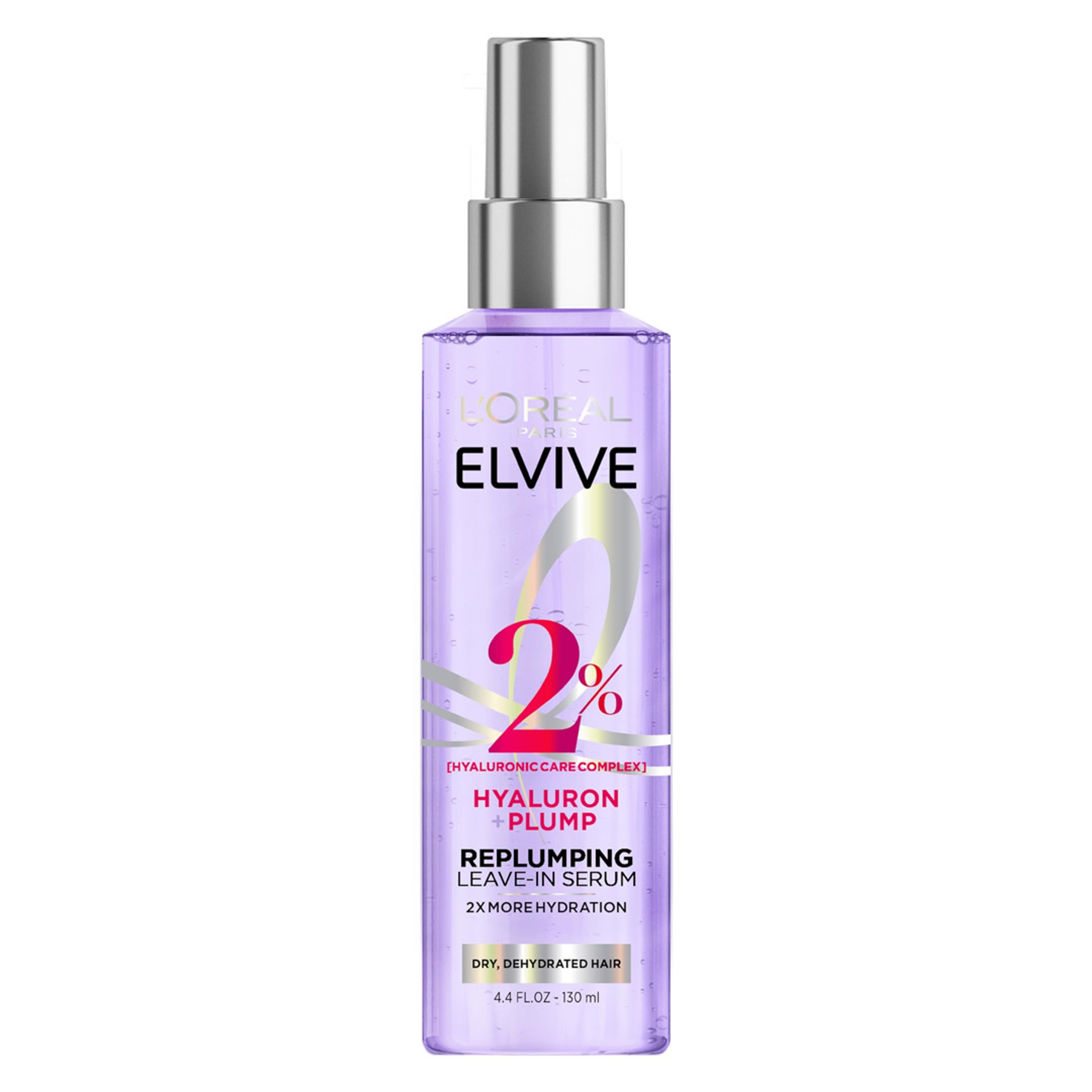 L'Oreal Paris Elvive Hyaluron Plump Leave-In Serum 4.4 fl.oz - Replump Hair Serum for Dehydrated, Dry Hair 1
