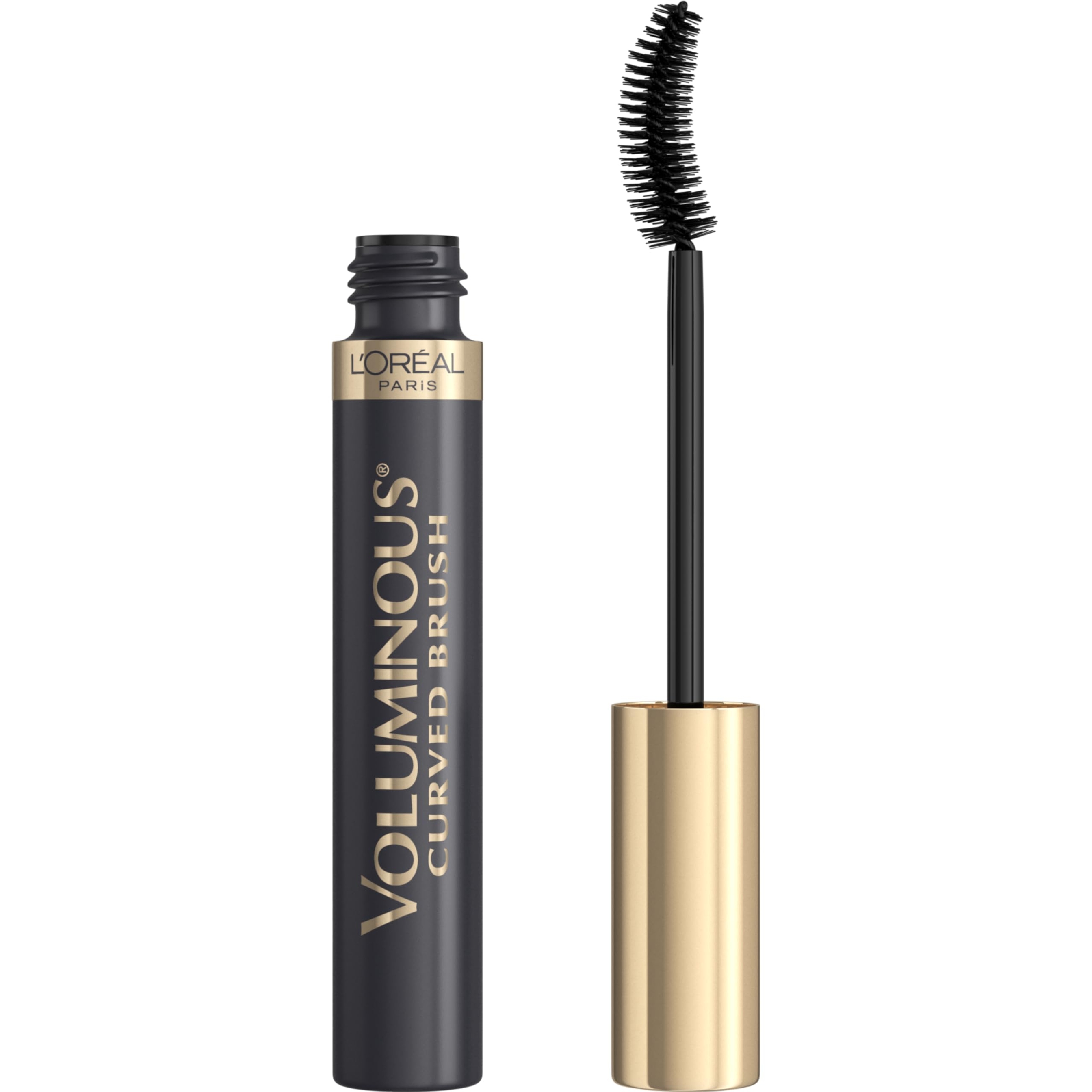 L’Oreal Paris Voluminous Mascara Curved Brush - Washable Volume Building Mascara - Black 0.28 fl.oz 1