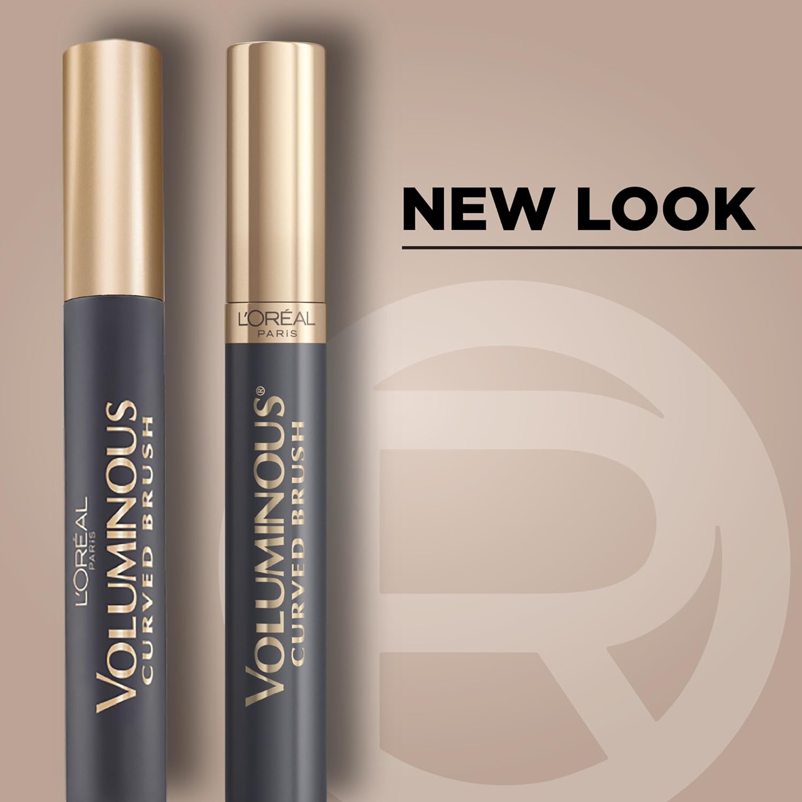 L’Oreal Paris Voluminous Mascara Curved Brush - Washable Volume Building Mascara - Black 0.28 fl.oz 2