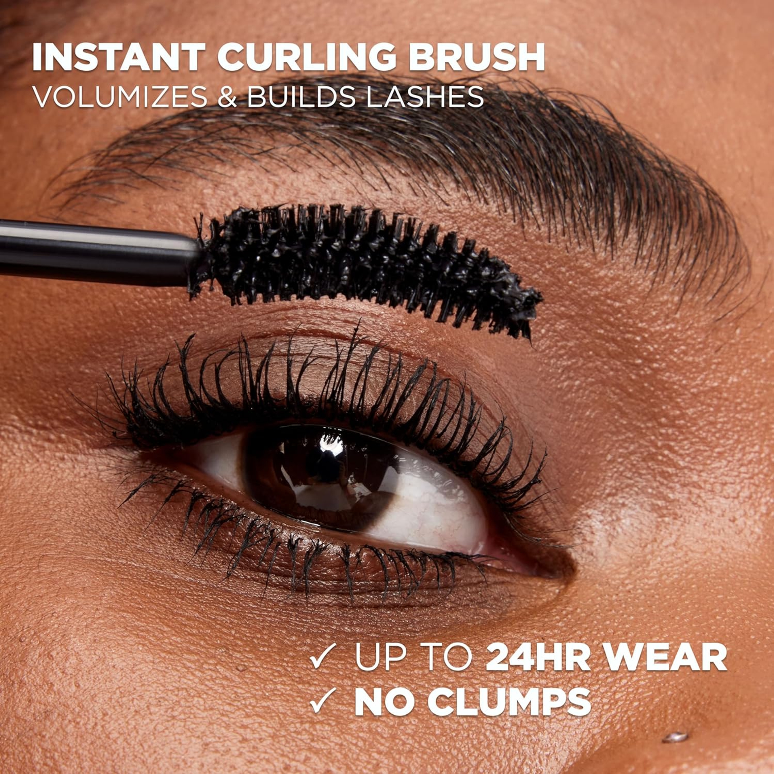 L’Oreal Paris Voluminous Mascara Curved Brush - Washable Volume Building Mascara - Black 0.28 fl.oz 5