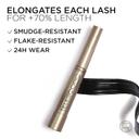 L'Oreal Paris Telescopic Original Waterproof Lengthening Mascara, Black, 0.27 fl.oz - Enhanced Length for All Lash Types 7