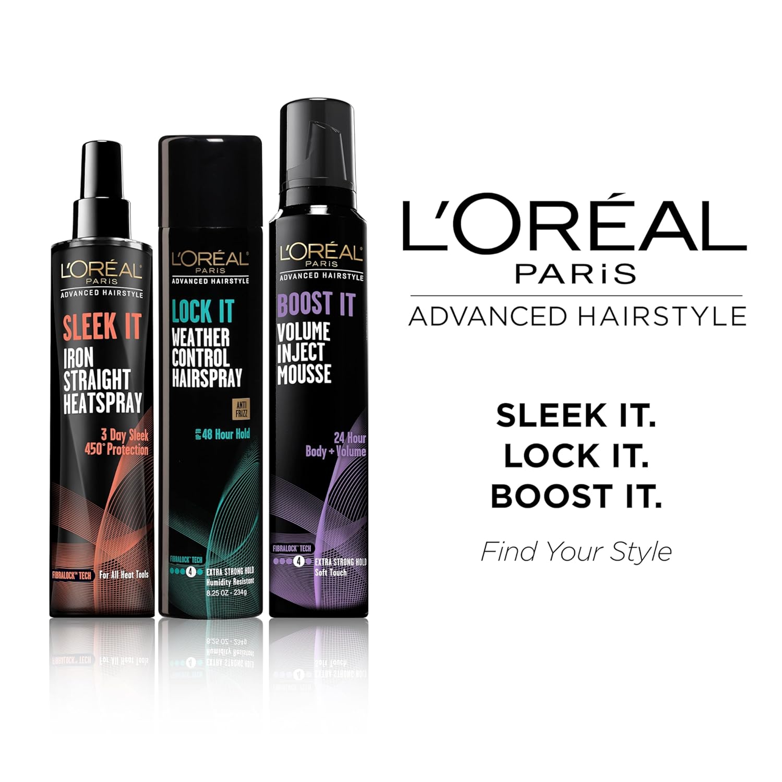 L'Oreal Paris Advanced Hairstyle Boost It Volume Inject Mousse 8.3 fl.oz 4