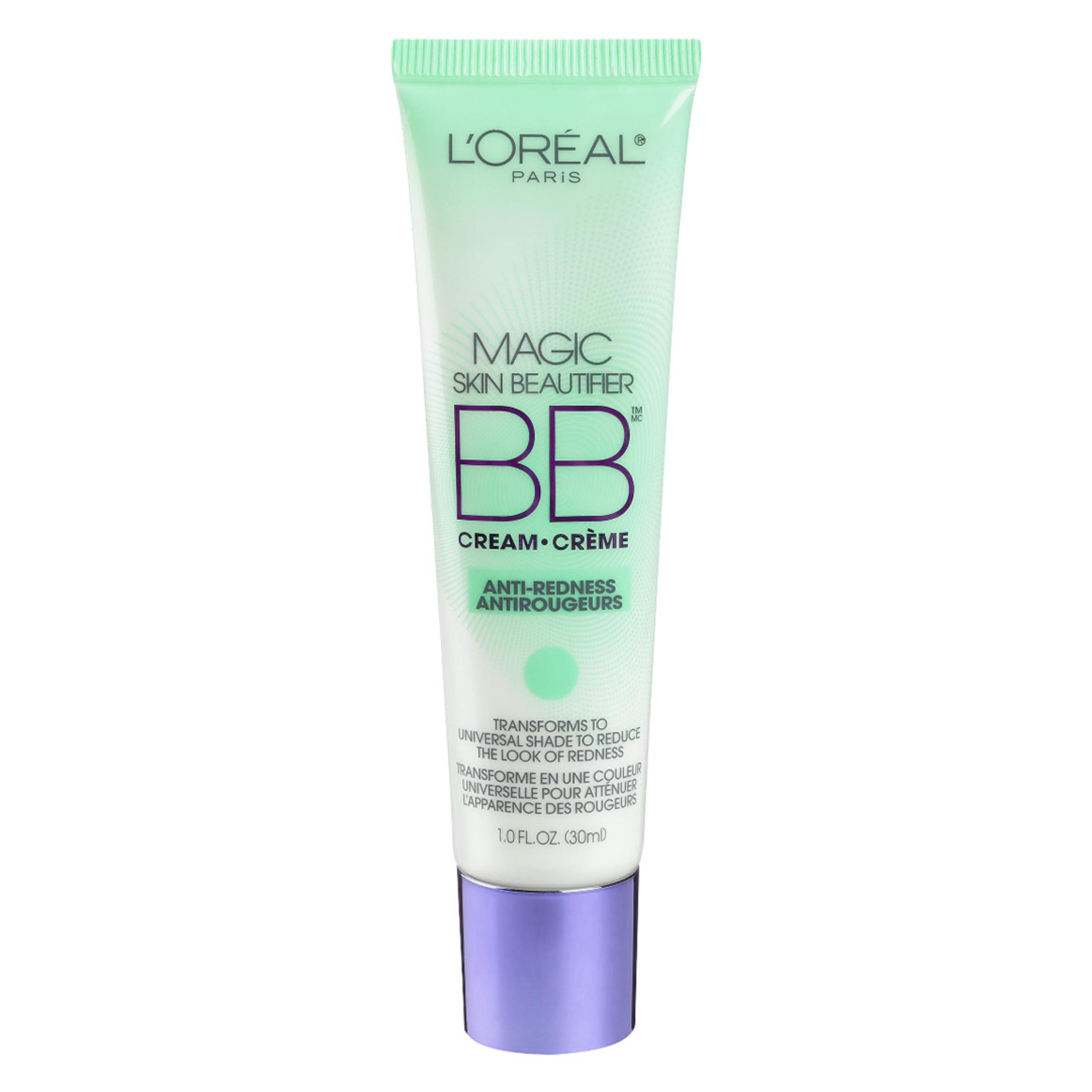 L'Oreal Paris Magic Skin Beautifier BB Cream, Anti-Redness, 1 fl.oz - Tinted Moisturizer for All Skin Tones 1