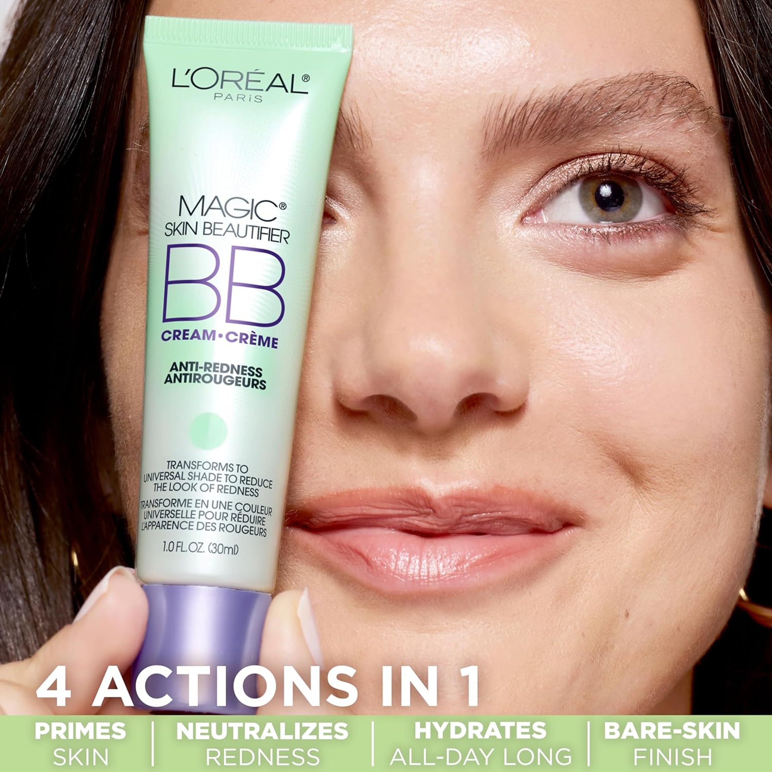 L'Oreal Paris Magic Skin Beautifier BB Cream - Tinted Moisturizer - Anti-Redness for All Skin Tones 1 fl.oz 2