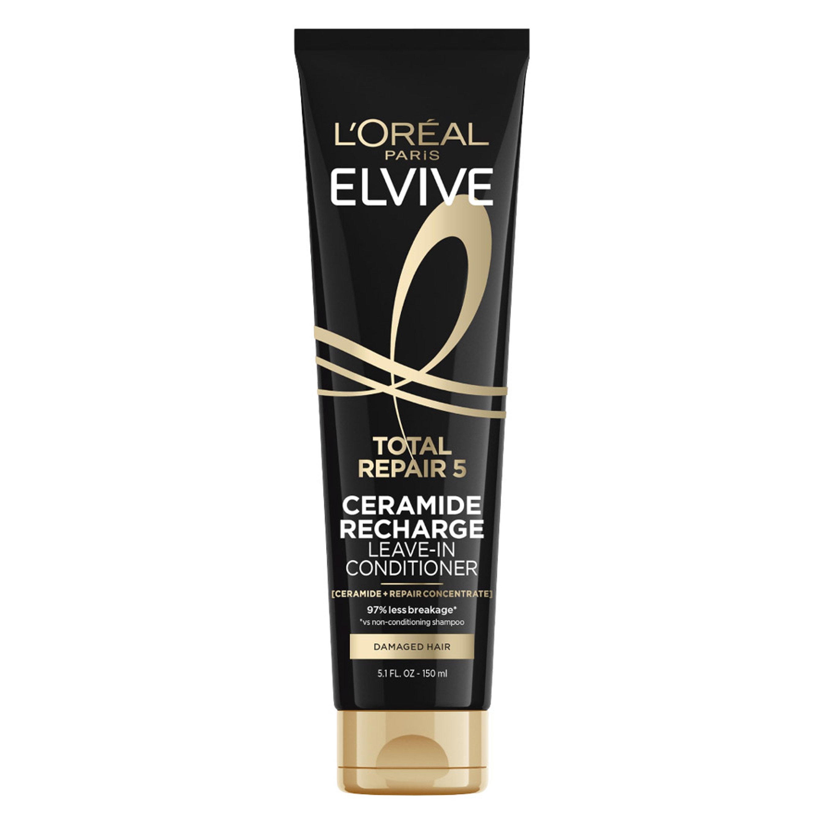L'Oreal Paris Elvive Total Repair 5 Ceramide Recharge Leave-In Conditioner 5.1 fl.oz - for Damaged Hair 1