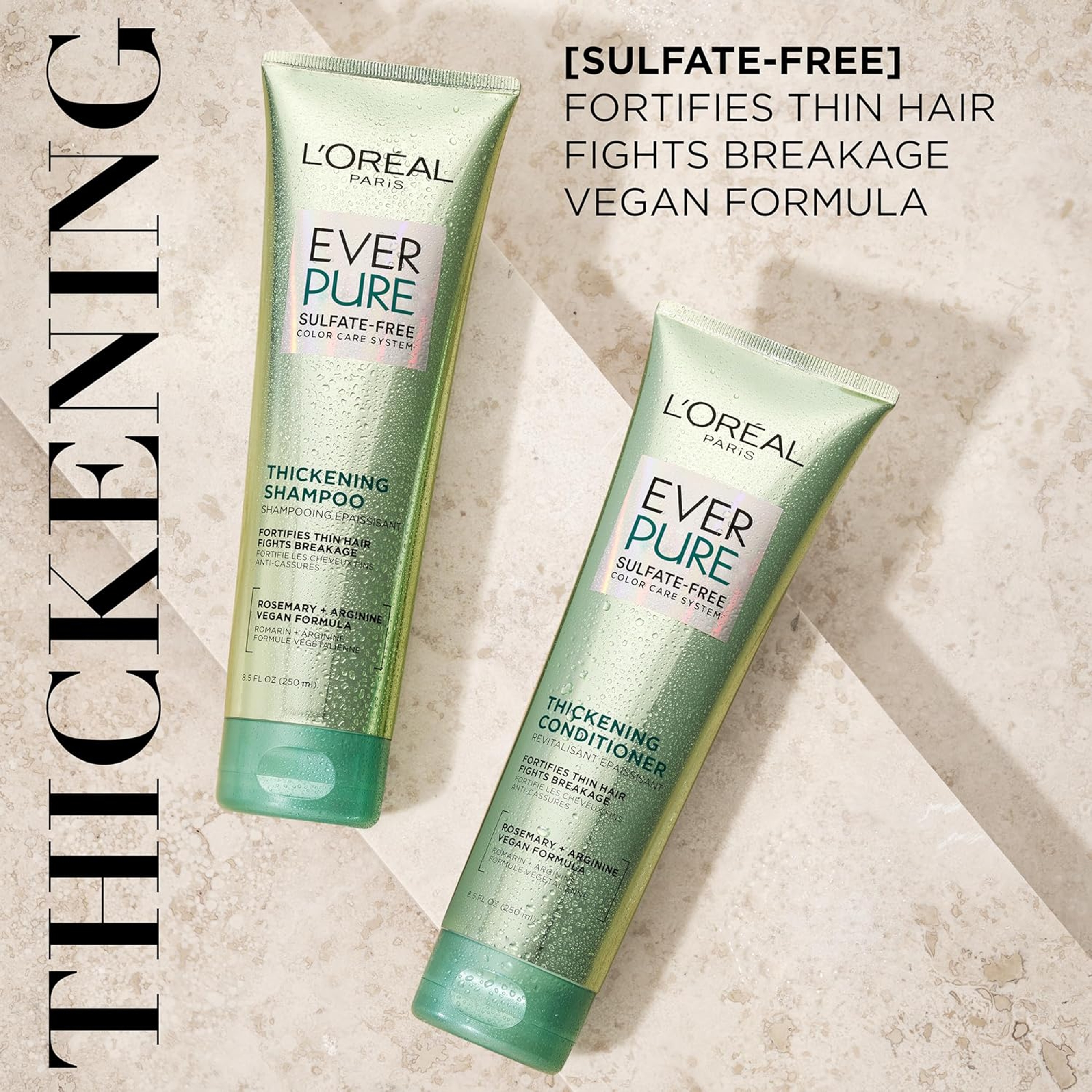 L'Oreal Paris EverPure Thickening Shampoo - Strengthening Anti-Breakage Shampoo for Fragile, Thin Hair 8.5 fl.oz 2